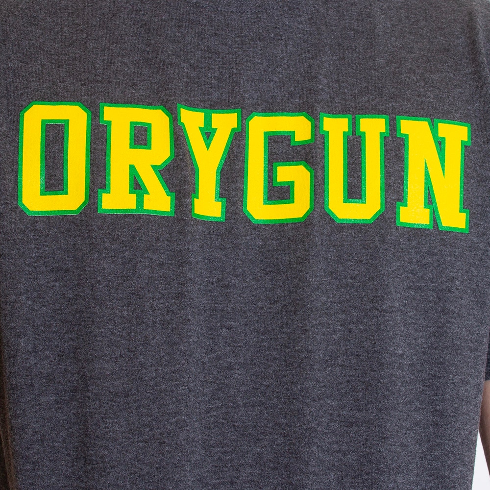 Ducks Spirit, McKenzie SewOn, Grey, Crew Neck, Cotton Blend, Men, Orygun, T-Shirt, 263405